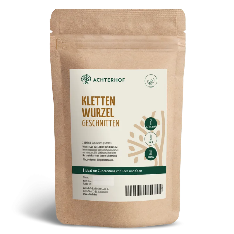 Klettenwurzel geschnitten