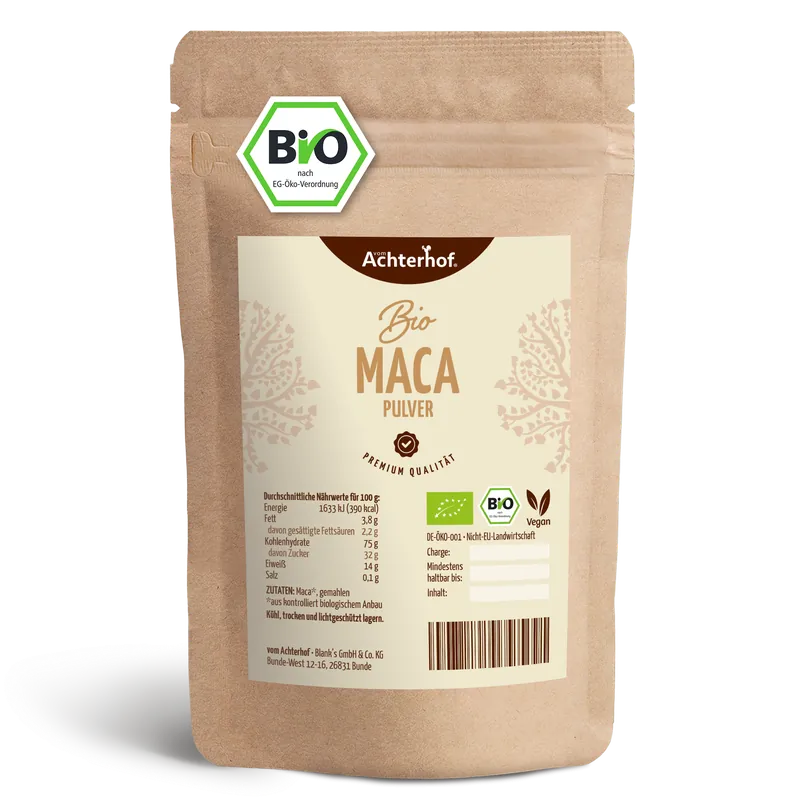 VOM ACHTERHOF Maca Pulver Bio (1000g) – 1000 g