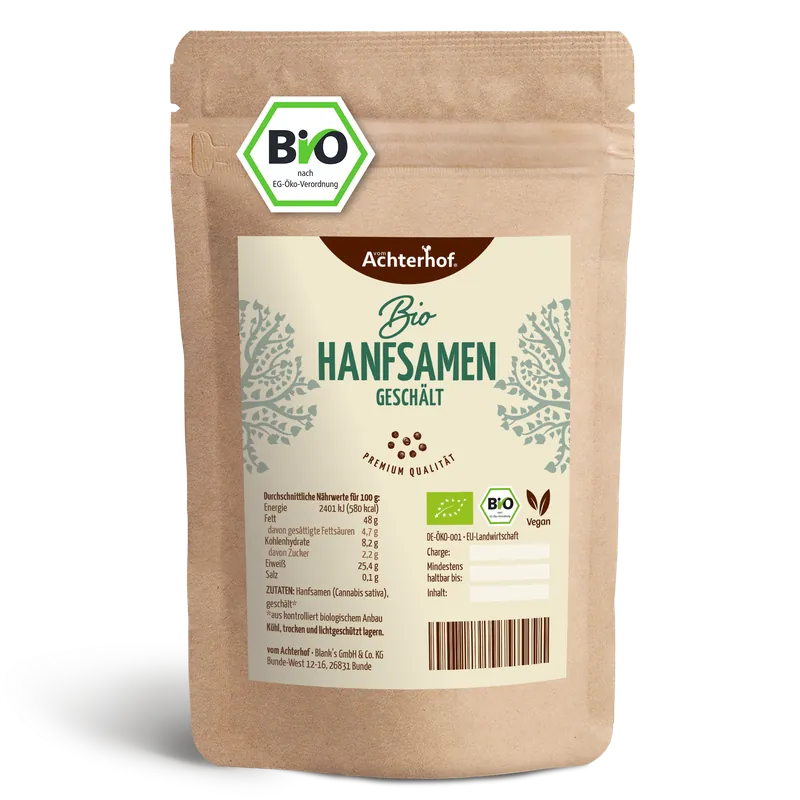 Hanfsamen geschält Bio (1000g)