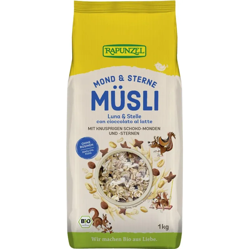 RAPUNZEL Mond und Sterne Müsli bio (1000g) – 1000 g