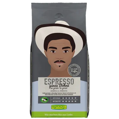 Heldenkaffee Espresso ganze Bohne bio (1000g)