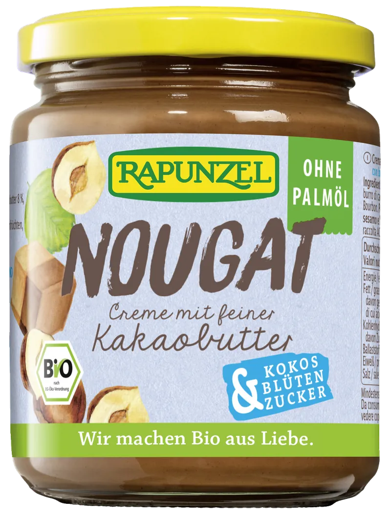 Nougat-Creme mit Kokosblütenzucker (250g)