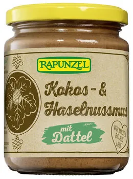 RAPUNZEL Kokos- & Haselnussmus mit Dattel bio (250g) – 250 g