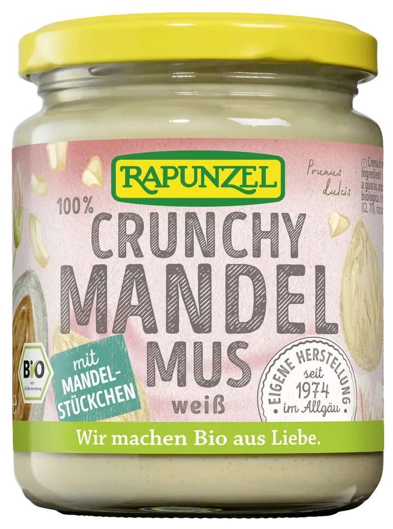 Mandelmus weiß Crunchy aus Europa bio (250g)