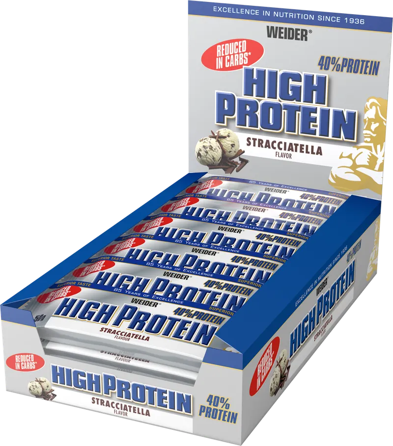 Weider 40% High Protein Bar (24x50g) – 1200 g