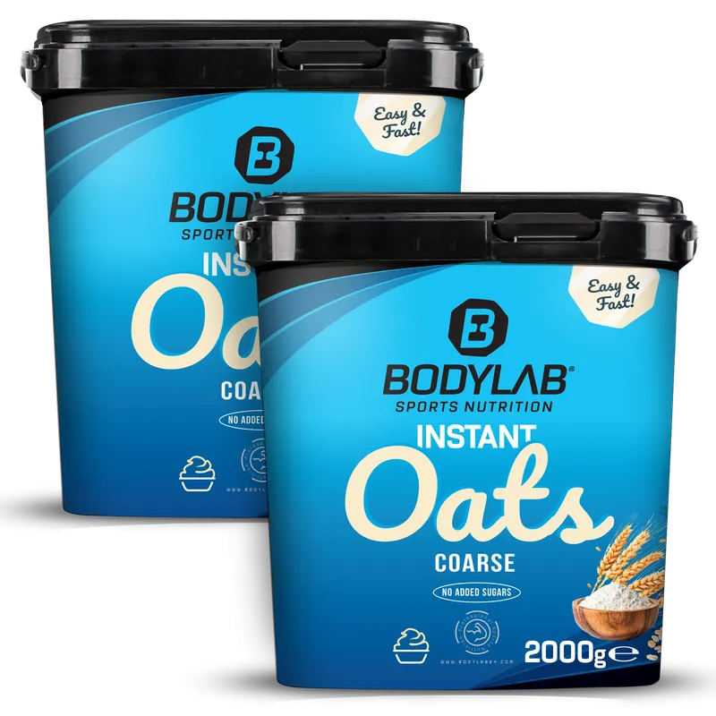 BODYLAB 2 x Instant Oats coarse (grob gemahlen) (je 2000g) – 2000g