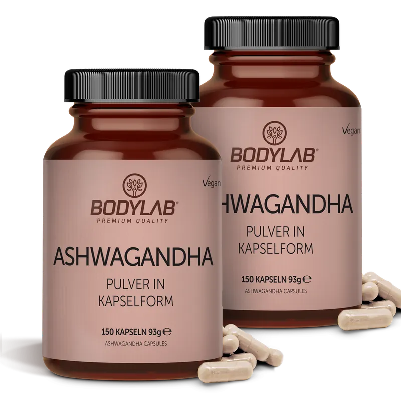 2 x Ashwagandha Pulver in Kapselform (2 x 150 Kapseln)