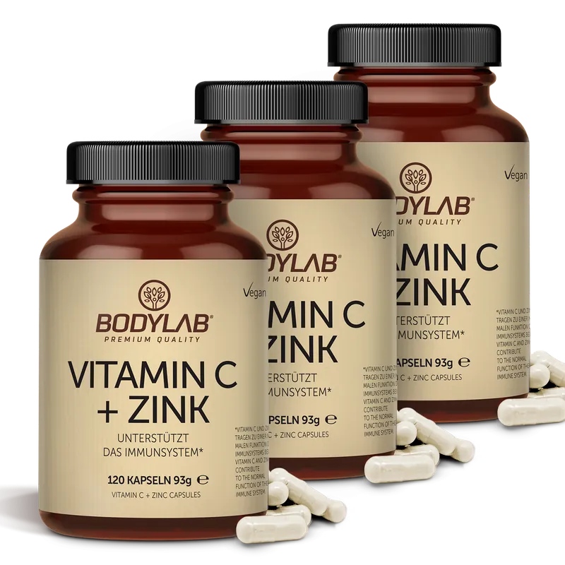 3 x Vitamin C + Zink (3 x 120 Kapseln)