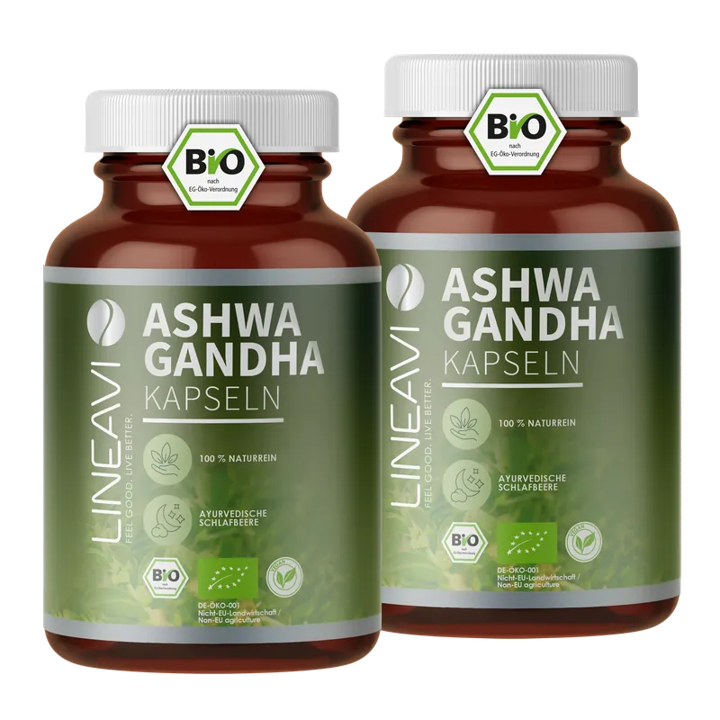 Doppelpack: Ashwagandha Kapseln bio (2x150 Kapseln)