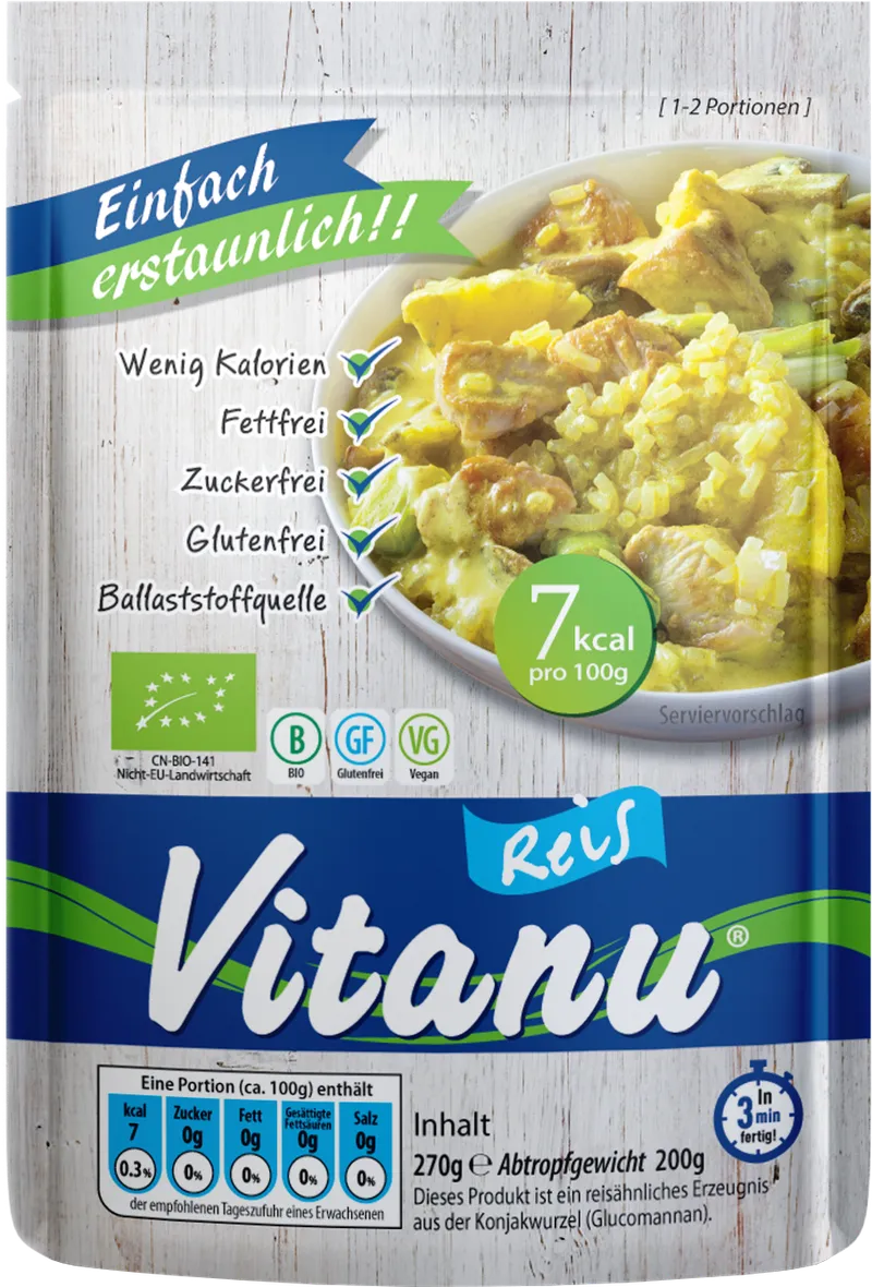 Bio Konjak auf Reis Art (270g)