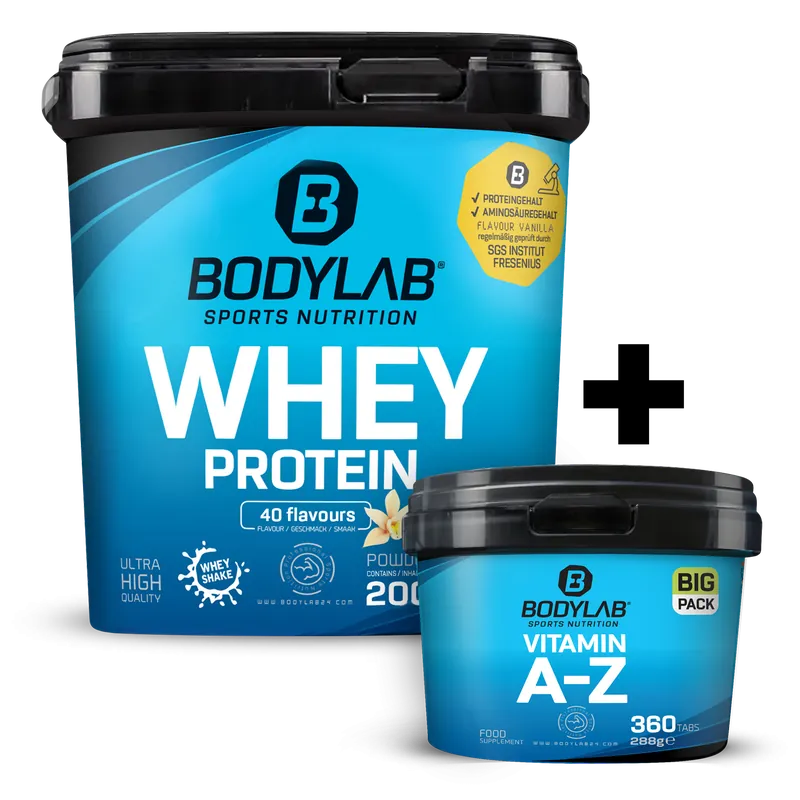 Whey + BIG PACK Vitamin A-Z (360 Tabletten)
