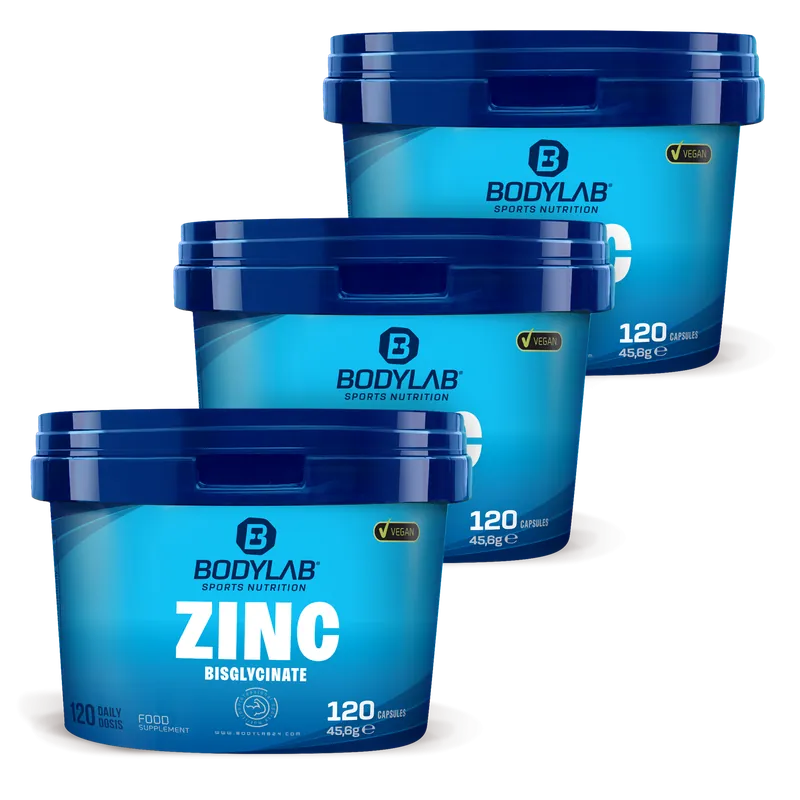 3 x Zinc Bisglycinate (je 120 Kapseln)