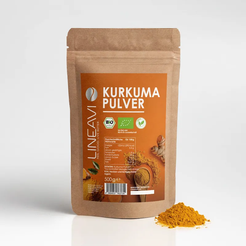 LINEAVI Bio Kurkumapulver (500g) – 500g