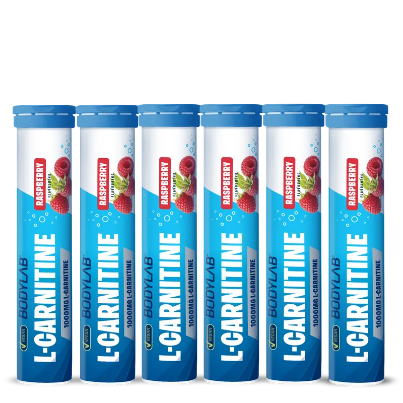 L-Carnitine - 6x 20 Brausetabletten - Raspberry Flavouring