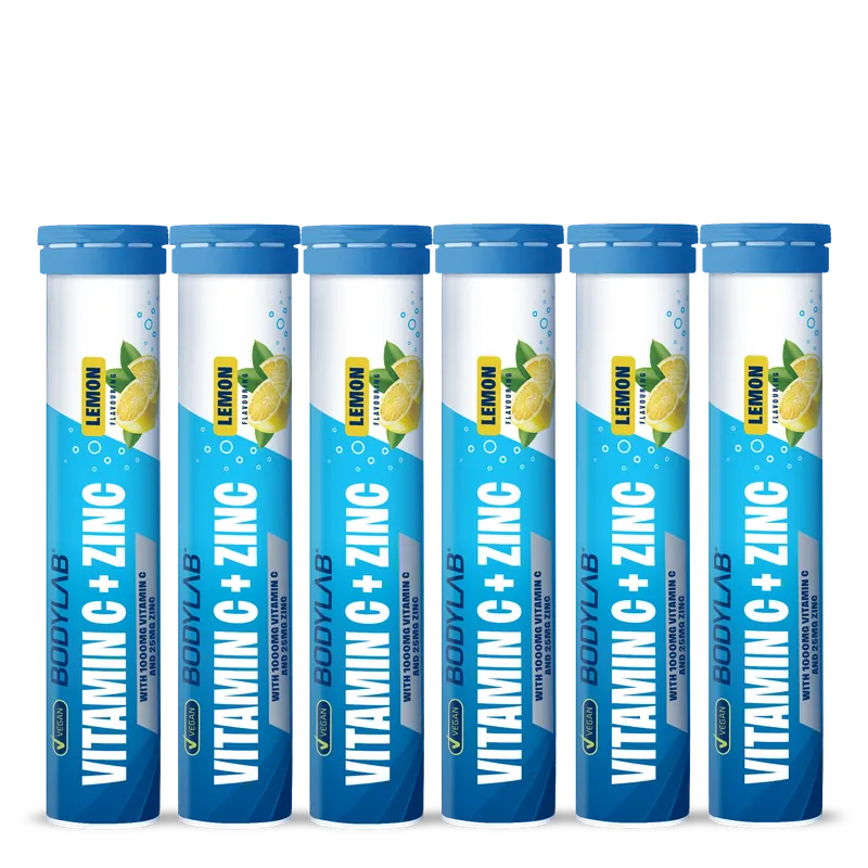 Vitamin C + Zinc - 6x 20 Brausetabletten - Lemon Flavouring