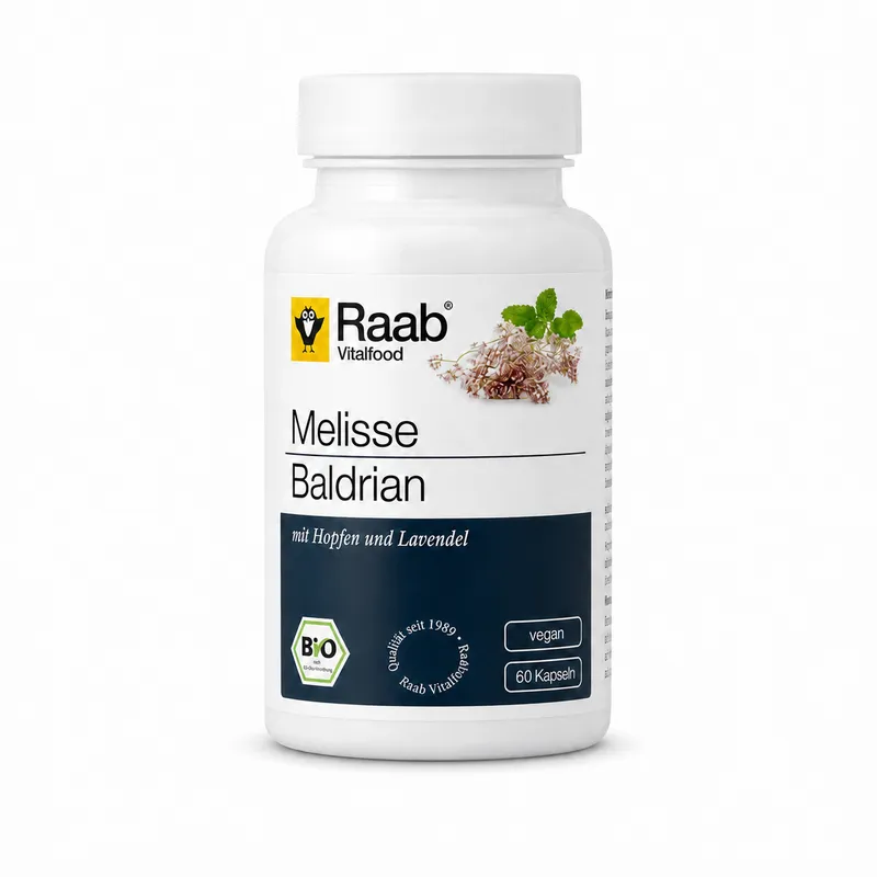 Melisse Baldrian bio (60 Kapseln)