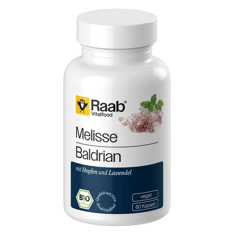Melisse Baldrian bio (60 Kapseln)