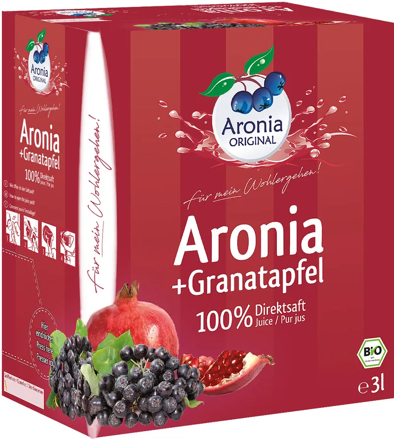 Aronia-Granatapfelsaft 100% Direktsaft bio (3000ml)