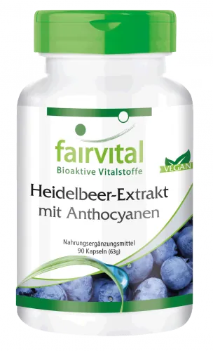 Heidelbeer-Extrakt mit Anthocyanen (90 Kapseln)