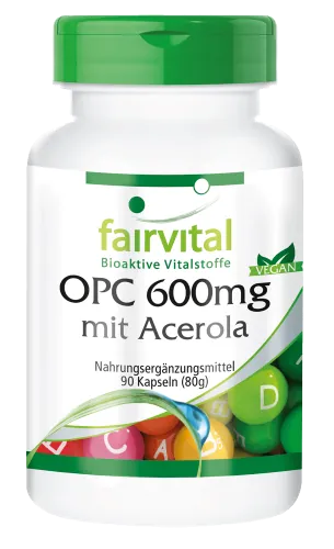OPC 600mg mit Acerola (90 Kapseln)