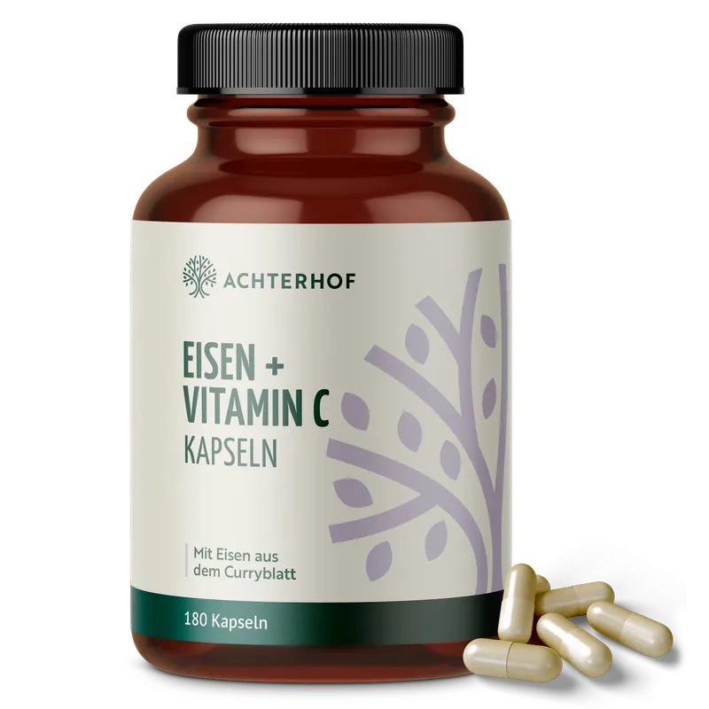 Eisen + Vitamin C Kapseln (180 Kapseln)