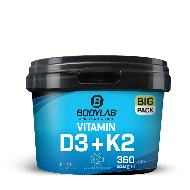 BIG PACK Vitamin D3 + K2 (360 Kapseln)