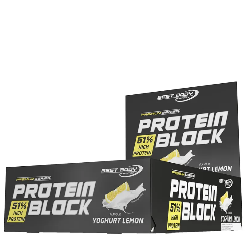 Best Body Nutrition Protein Block (15x90g) Yoghurt Lemon – 1350g
