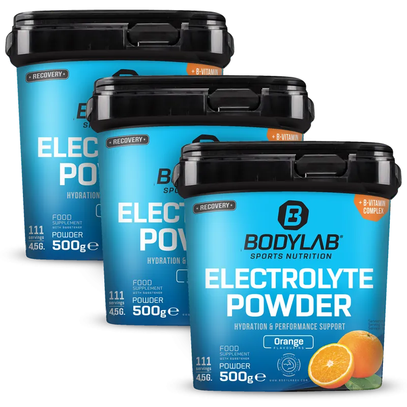 3 x Electrolyte Powder (3 x 500g) - Orange Flavouring