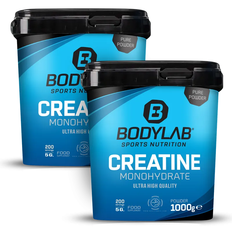 BODYLAB Creatine Monohydrate - 100% Pure Powder (2x1000g) – 2000g