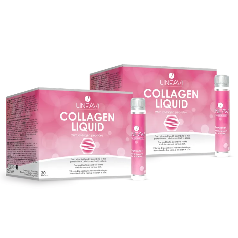 LINEAVI Kollagen Liquid 2-Monatspackung (2x30x25ml Trinkfläschchen) – 750ml