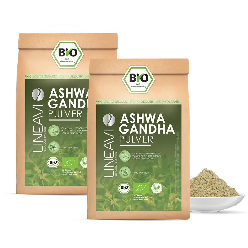 Doppelpack: Ashwagandhapulver bio (2x1000g)