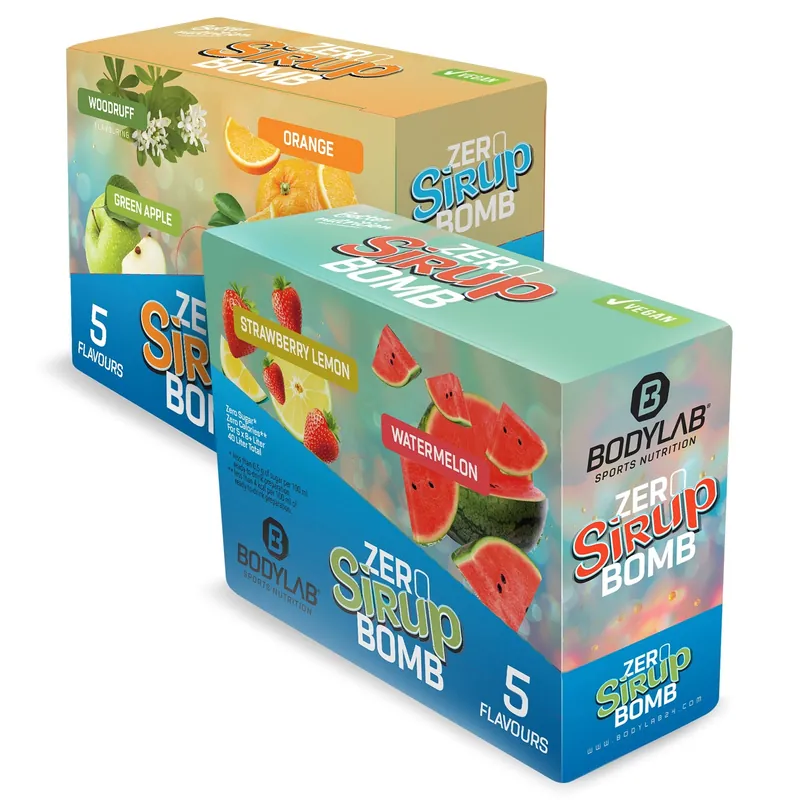 BODYLAB Doppelpack ZERO Sirup BOMB (2 x je 5 x 65ml) – 325ml
