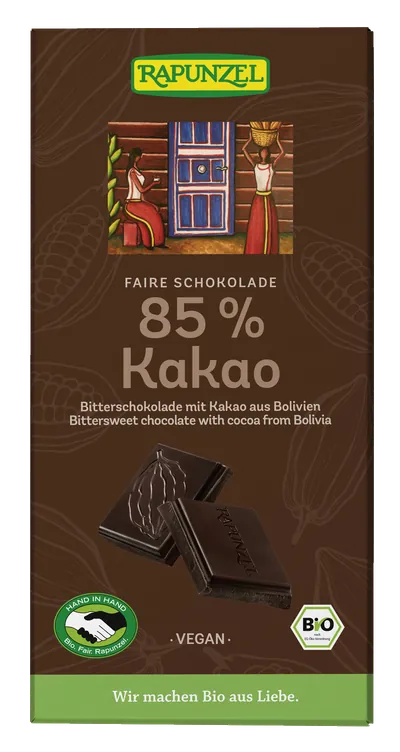RAPUNZEL Bio 85 % Kakao Bitterschokolade 83 % Kakao / 80 g