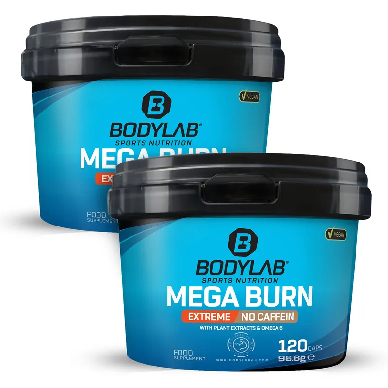 2 x Mega Burn Extreme NO Caffein (120 Kapseln)