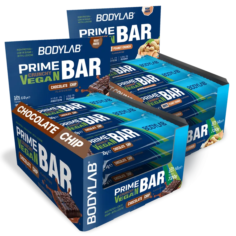 2 x Prime Crunchy Vegan Bar (12x60g)