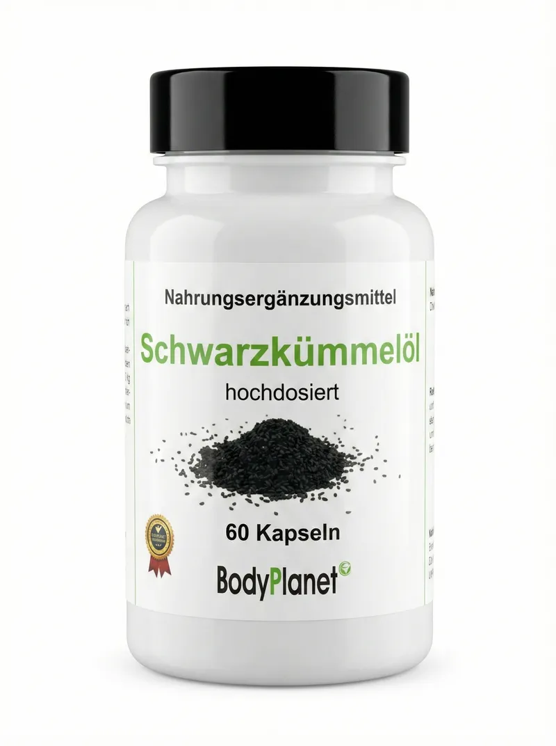 Schwarzkümmelöl Kapseln – 1.000 mg Tagesdosis – 60 Kapseln