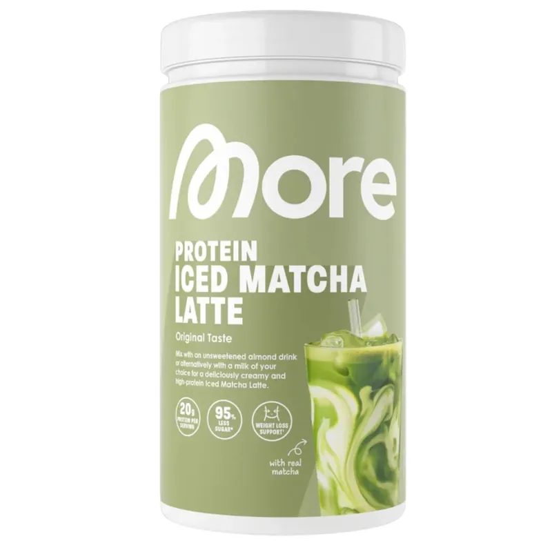 More Protein Iced Matcha Latte