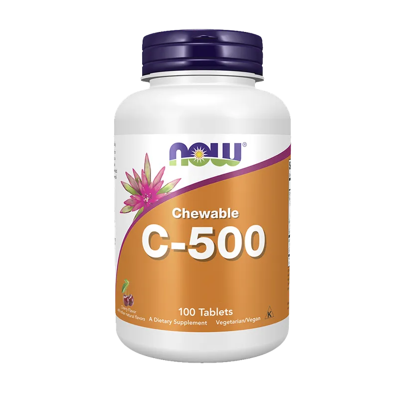Vitamin C 500 mg Tabletten zum Saugen - NOW Foods