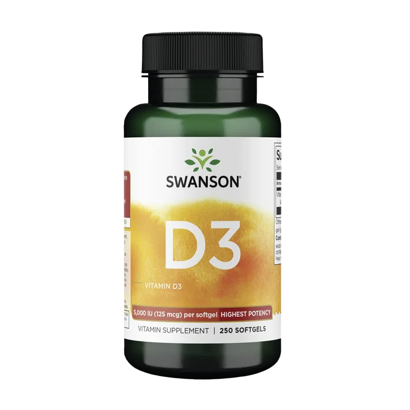 Vitamin D3, 5000IU (125mcg)