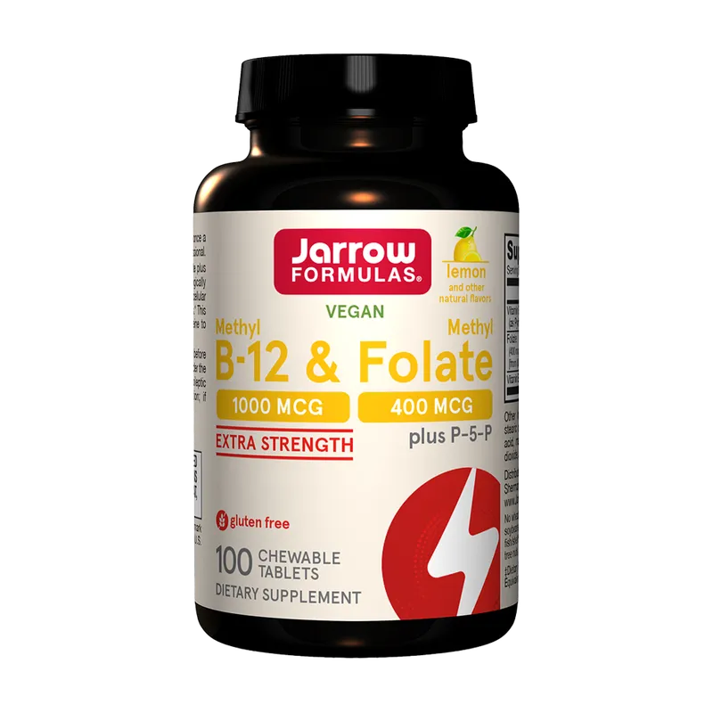 Vitamin Methyl B-12 & Methyl Folate, Lemon Flavour