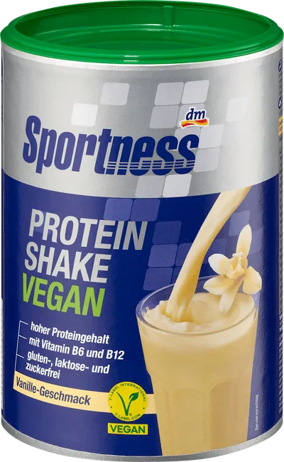 Proteinpulver, Protein Shake Vegan, Vanille Geschmack, 300 g