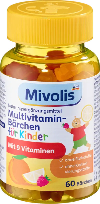 Multivitamin-Bärchen für Kinder 60 St, 120 g