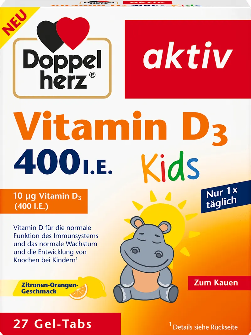 Vitamin D3 400 I.E. Kids Gel-Tabs 27 St, 35,1 g