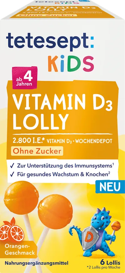 Kids Vitamin D3 Lolly 6 St, 48 g