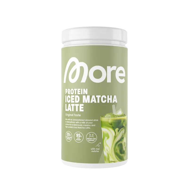 More Protein Iced Matcha Latte