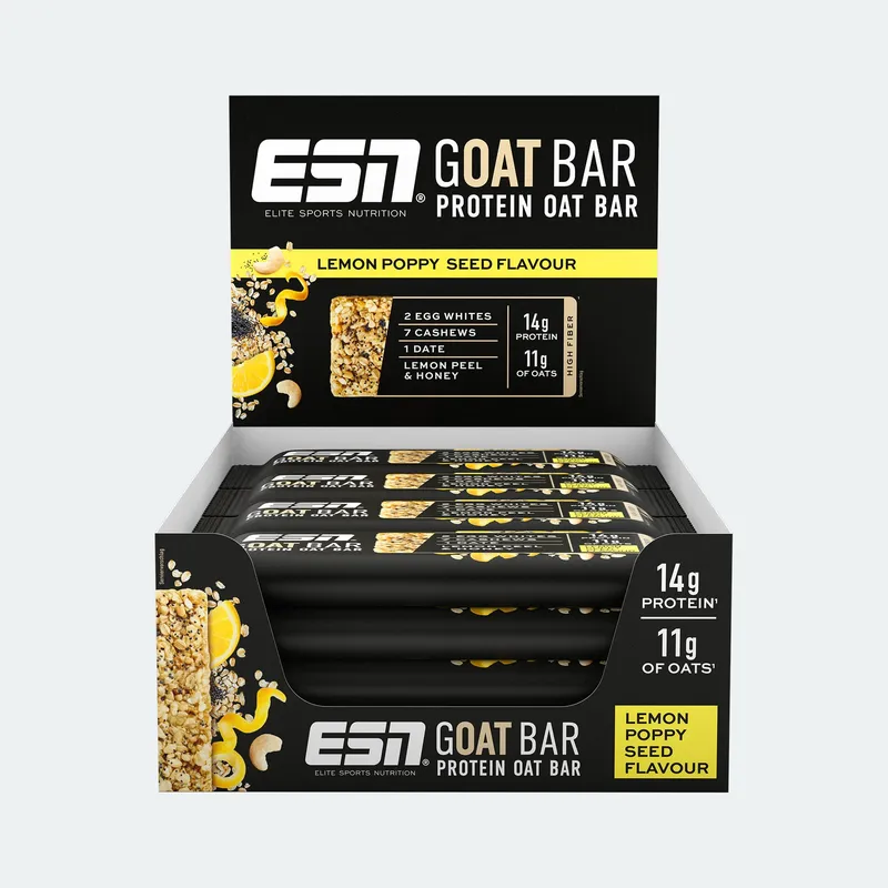 GOAT Bar Lemon Poppy Seed 12 x 55g