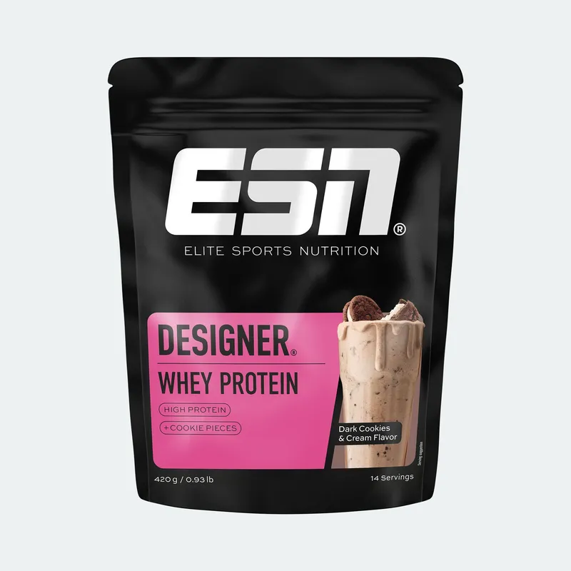 Designer Whey Protein Dark Cookies & Cream 420g Beutel