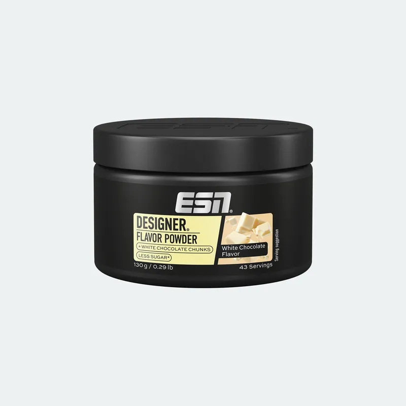 Geschmackspulver: Designer Flavour Powder White Chocolate 130g