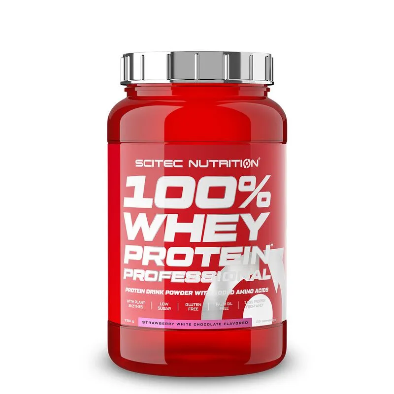Scitec Nutrition 100% Whey Protein Professional 780g Erdbeere weiße Schokolade