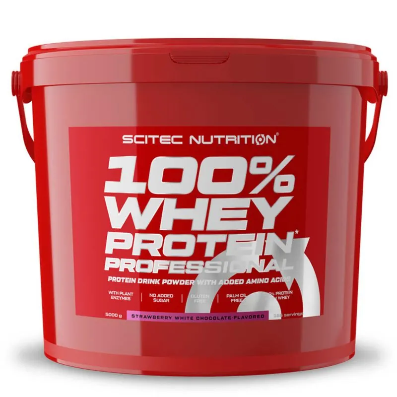 SCITEC NUTRITION 100% Whey Protein Professional (5000g) Vanille – 5000 g